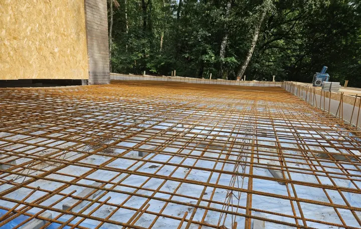 Wapening voor een betonvloer