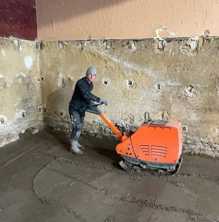 Ondergrond verdichten bij een renovatie